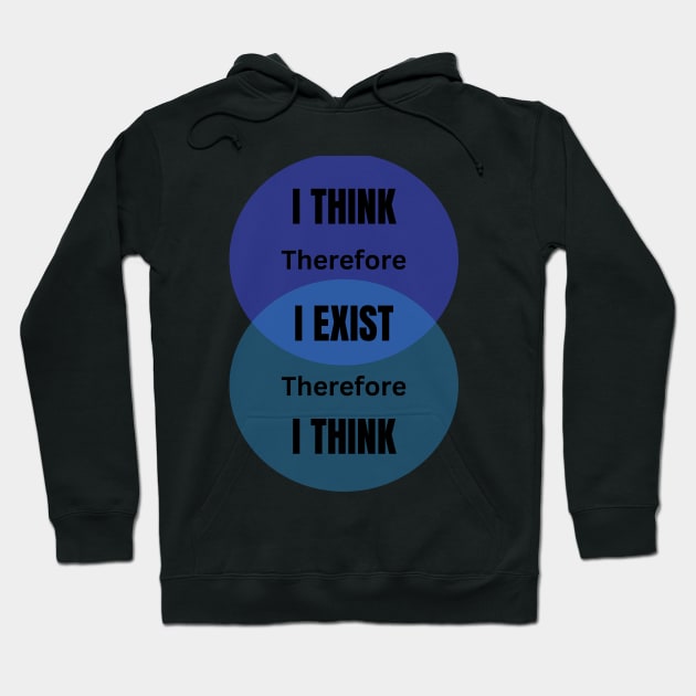 I think therefore I am. Descartes Hoodie by WEARDROBES